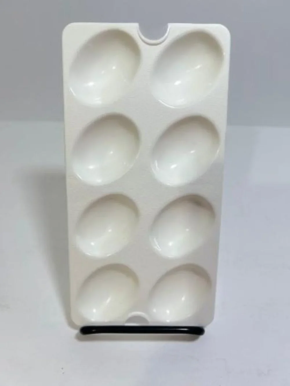 Tupperware 665-6 Deviled Egg Tray Keeper Inserts Holds 8 Eggs Replacement White